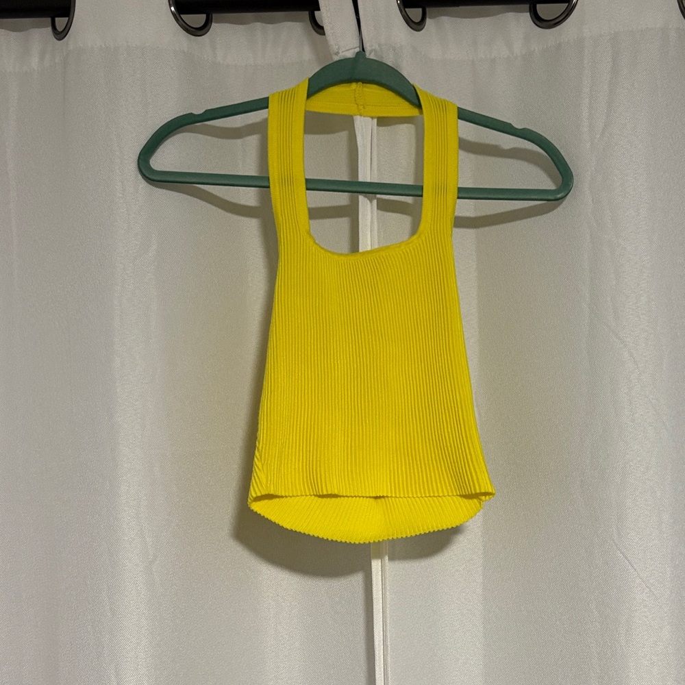 Giani Bernini Vibrant Yellow Ribbed Tank Top